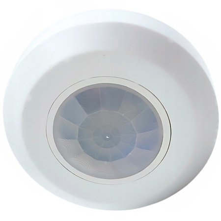 Czujnik Ruchu i Zmierzchu PIR 360° 6m Sufitowy Biały