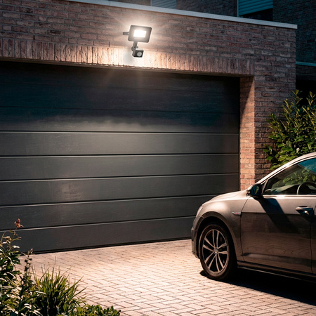 Naświetlacz LED ZONER 50W 5000LM 4000K IP44 Czarny Czujnik Ruchu LUMILED