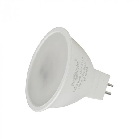 Żarówka LED Reflektor MR16 GU5.3 8W 640lm 6500K Zimna 12V Ecolight