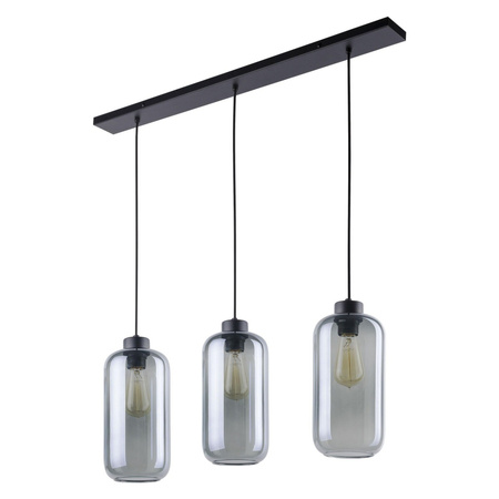 Lampa Sufitowa Wisząca MARCO GRAPHITE Szkło+Metal Grafitowa Loftowa 3xE27 2078 TK Lighting