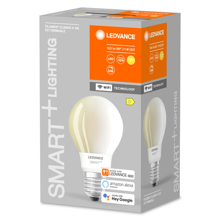 Żarówka LED E27 A67 11W = 100W 2700K Ciepła 1521lm 300° Filament LEDVANCE SMART+ WIFI Ściemnialna
