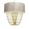 Lampa wisząca ALMERIA 1xE27 Elegancka Sznury Korali Złota MLP6447 Milagro Metal + Tworzywo sztuczne+ Tkanina