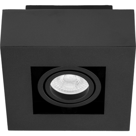 Oprawa Natynkowa HALOGENOWA Ruchoma SPOT GU10 Kwadrat Czarna AURI LUMILED