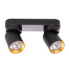Lampa Sufitowa ANDY 2xGU10 Czarny Złoty Milagro