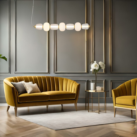 Lampa Wisząca Sufitowa CARO Złota 42W LED Milagro