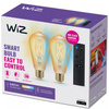2x Żarówka LED E27 Edison ST64 7W = 50W 640lm 2000-5000K TW FILAMENT Bursztynowa Inteligentna SMART WiFi Bluetooth Aplikacja WiZ + Pilot Sterujący