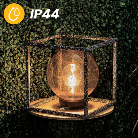 Lampa Solarna LED Ogrodowa Stojąca Latarenka IP44 23cm Czujnik Zmierzchu