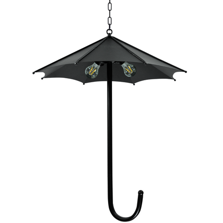Lampa Wisząca Sufitowa Żyrandol 3xE27 PARASOL Czarna - GOLDLUX (Polux)