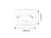 Kinkiet Ścienny Lampa LED Łazienkowa 5W 365lm 4000K Chrom IP44 Nowoczesny Tony 5489 Rabalux