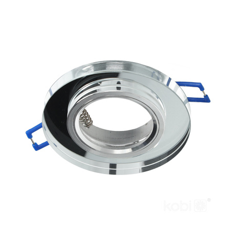 Oprawa Podtynkowa GU10 Halogenowa Wpuszczana Spot Oczko Przezroczysta Okrągła Kobi