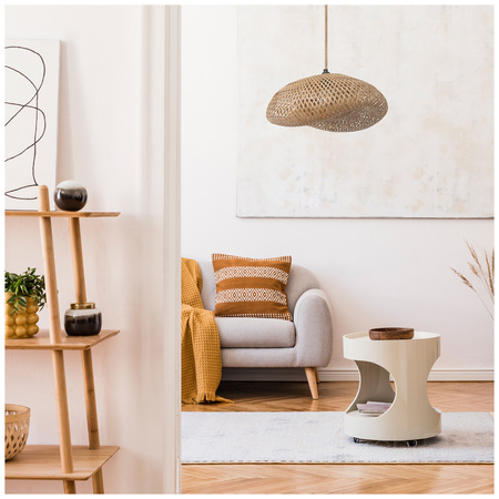 Lampa Wisząca Dekoracyjna Zwis Bambusowa E27 Brugia Kobi