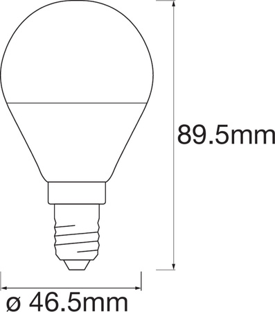 Żarówka LED E14 Kulka 4.9W = 40W 470lm CCT Ściemnialna SMART+ WiFi Mini Bulb Ledvance