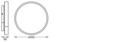 Plafon LED Lampa Sufitowa ORBIS BACKLIGHT 28W 2400lm RGB CCT 35cm SMART+ WIFI LEDVANCE