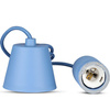 Lampa Wisząca Oprawa E27 Betonowy klosz z niebieskim kablem VT-7668 V-TAC