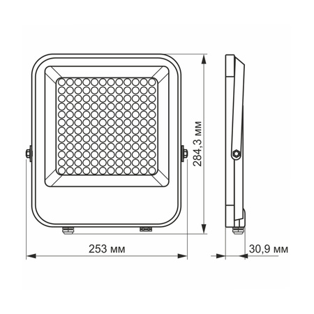 Naświetlacz Halogen LED 100W 13000lm 5000K IP65 Szary VIDEX DAVIS