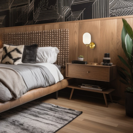 Lampa Ścienna Kinkiet ALIAS Złota 1xE14 Milagro