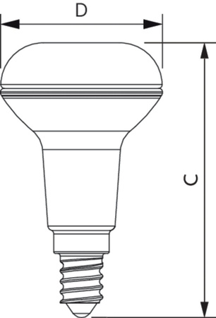 Żarówka LED E14 NR50 4,3W = 60W 320lm 2700K Ciepła 36° PHILIPS