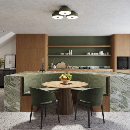 Plafon LED Lampa Sufitowa 4x E27 Zielony Oliwkowy OMIQ Crimson SL.1680 Sollux