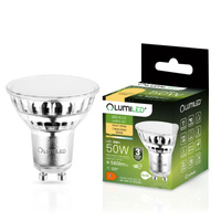 Żarówka LED GU10 6W = 50W 580lm 3000K Ciepła 120° Szklana LUMILED