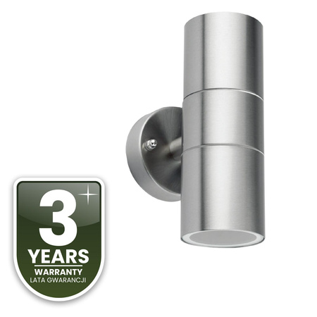 Kinkiet Ogrodowy Lampa Ścienna Elewacyjna góra dół LED GU10 IP44 ZINNIA INOX LUMILED