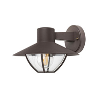 Lampa Ogrodowa Zewnętrzna Kinkiet Elewacyjny LED E27 IP44 Brązowy Nowoczesny Almada Rabalux