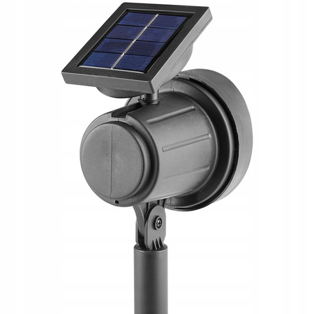 Lampa Ogrodowa LED Solarna Wbijana Reflektor 0,4W IP44 Czujnik Zmierzchu Barwa Zimna