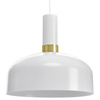 Lampa wisząca biało-złota żyrandol MiLAGRO MALMO 1x E27