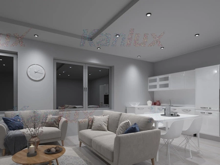 Oprawa sufitowa halogenowa szklana MORTA MR16 GU10 czarna Kanlux