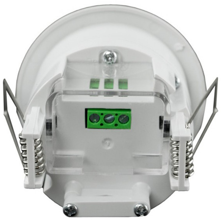 Czujnik Ruchu i Zmierzchu PIR Podtynkowy 360° 6m Wewnętrzny Biały