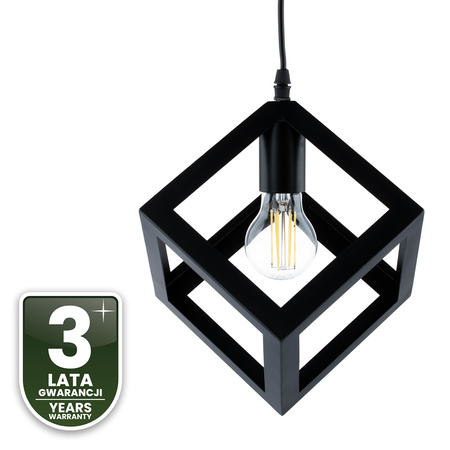 Lampa wisząca TALUS geometryczna kwadrat ZWIS do LED 1x E27 LUMILED