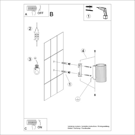 Lampa Ścienna Kinkiet Reflektor Tuba Spot 1x GU10 Złota Karbon Deep Space SL.1650 Sollux