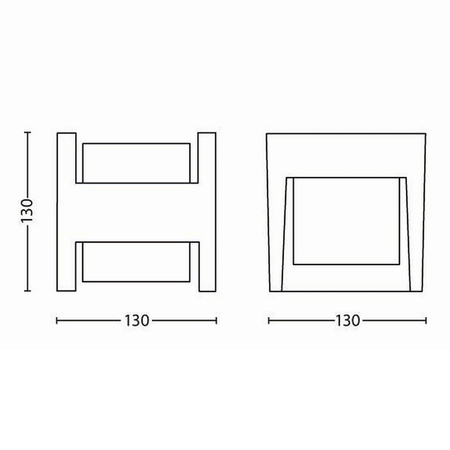 Kinkiet Ogrodowy Lampa Elewacyjna Zewnętrzna LED 9W 800lm 2700K IP44 Antracyt Arbour Philips