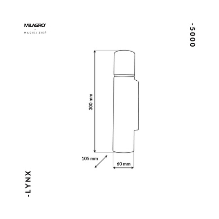 Lampa Ścienna Kinkiet LYNX 2xE14 Milagro