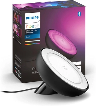 Lampka Biurkowa LED Nocna 7.3W 500lm IP20 White and Color Ambiance RGB + TW Czarna Inteligentna SMART Zigbee Bluetooth Bloom Philips HUE