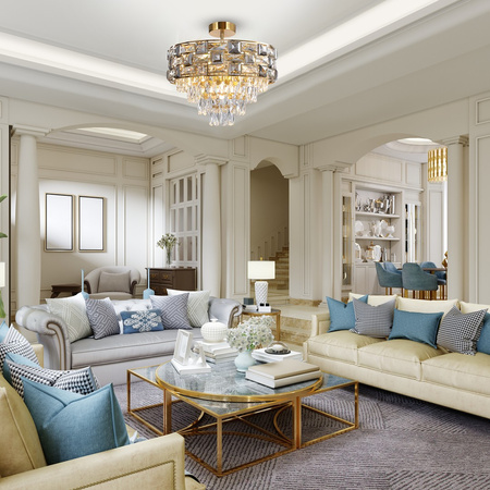 Lampa Sufitowa Żyrandol LUXURIA 9xE14 Milagro