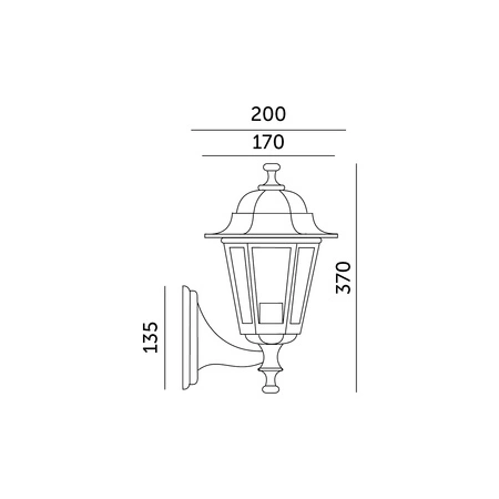 Lampa Ogrodowa Kinkiet Elewacyjny Zewnętrzny E27 IP54 Biała LO4101 Kobi