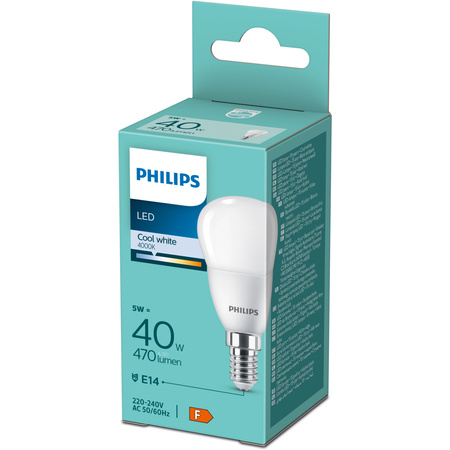 Żarówka LED E14 Kulka P45 4.9W = 40W 470lm 4000K Neutralna Essential Philips