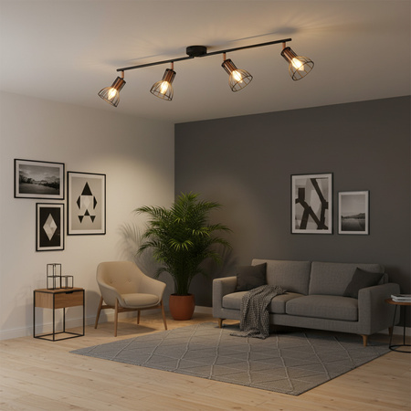 Oprawa ścienna KINKIET Spot Sofia 4xE14 GOLDLUX (Polux)