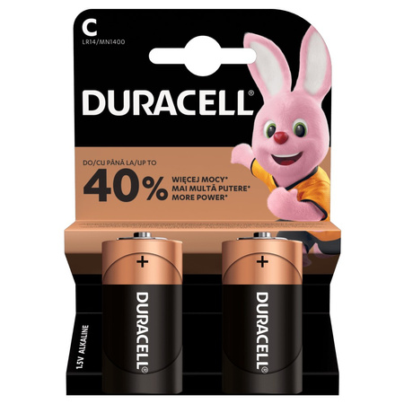 Baterie Alkaliczne Duracell Basic C LR14 Blister 2szt