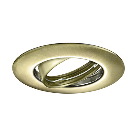 Zestaw 3 x Oprawa halogenowa ruchoma OPIN GOLDLUX (Polux) okrągła metal patyna MR16 GU10