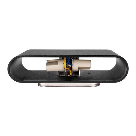 Kinkiet Ścienny Lampa Natynkowa 2x G9 Czarny Lisa Czarna Masterled