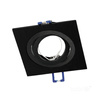 Oprawa Podtynkowa GU10 Halogenowa Wpuszczana Spot Oczko Czarna Kwadratowa Kobi