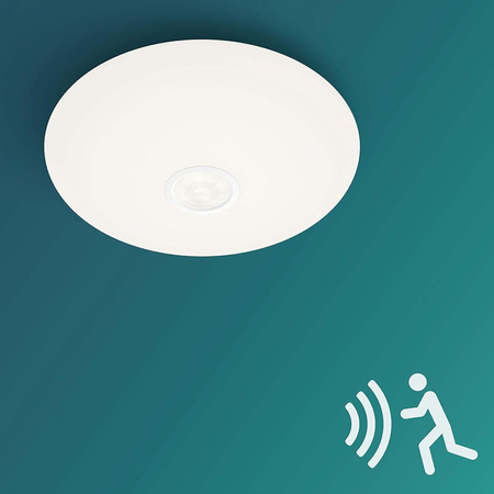 Lampa Sufitowa Plafon LED 16W 1300lm 2700K Biała z Czujnikiem Ruchu Mauve Philips