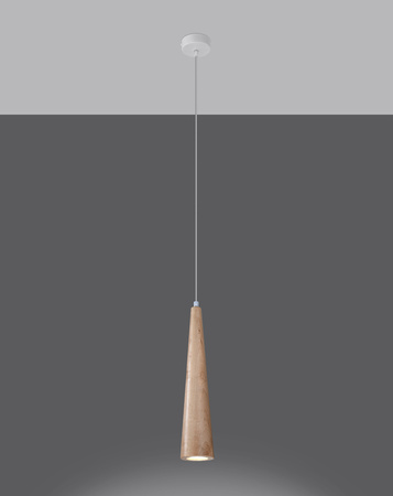 Lampa Sufitowa Wisząca Zwis GU10 Tuba Ruchoma Geometryczna Brązowa Skandynawska Sula Sollux