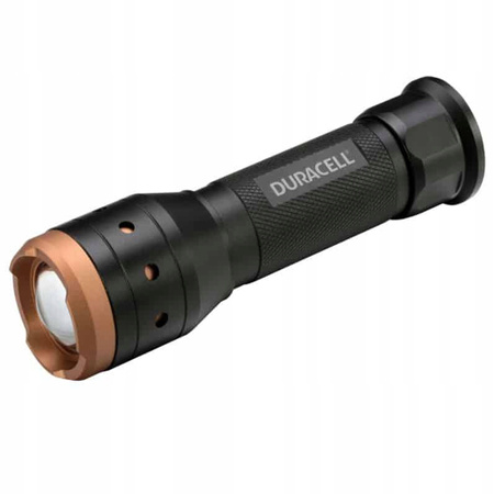 Latarka Aluminiowa LED Ręczna Taktyczna Bateryjna 3xAAA 350lm 3 Tryby DURACELL