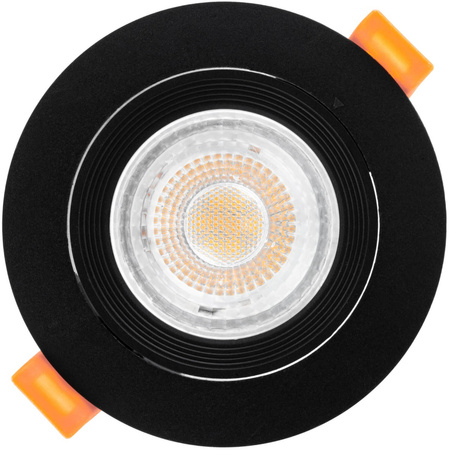 Oprawa Halogenowa Podtynkowa Ruchoma Okrągła Czarna GU10 MR16 VENTUS Lumiled