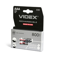 Akumulator Niklowo Wodorkowy 1.2V 800mAh AAA 2szt. VIDEX