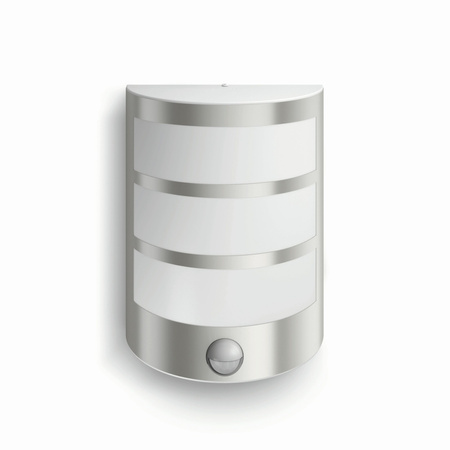 Kinkiet Ogrodowy Lampa Elewacyjna Zewnętrzna LED 6W 600lm 2700K z Czujnikiem Ruchu i Zmierzchu Srebrna IP44 Python Philips