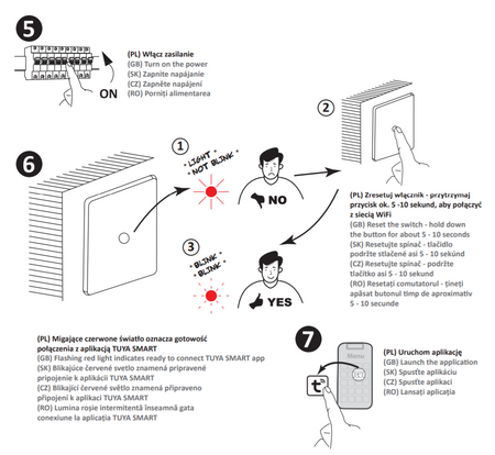 Włącznik Dotykowy Podwójny z Kondensatorem Czarny Tuya Smart WiFi Sanico Goldlux