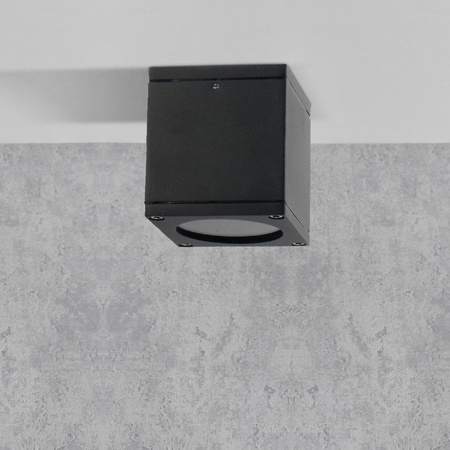 Oprawa Sufitowa Zewnętrzna Punktowa GU10 Czarna IP54 Morris Sanico Goldlux